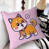 Dog Cartoon Illustration Cute Pillow Cover Sofa Cushion Cover Home Room Decoration Children Gift