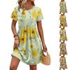 Dresses For Women Short Sleeve O Neck Casual Dresses Waist Maternity Dress With Pockets
