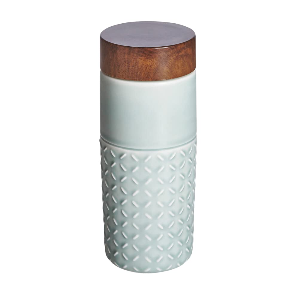 

ACERA One-O-One Ceramic Tumbler, 350ml, Double-Walled Design, Mint Green, Perfect as a Gift