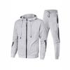 2023 Men's and Women's Hooded Fitness Sportswear Set - Casual Autumn Running Gear