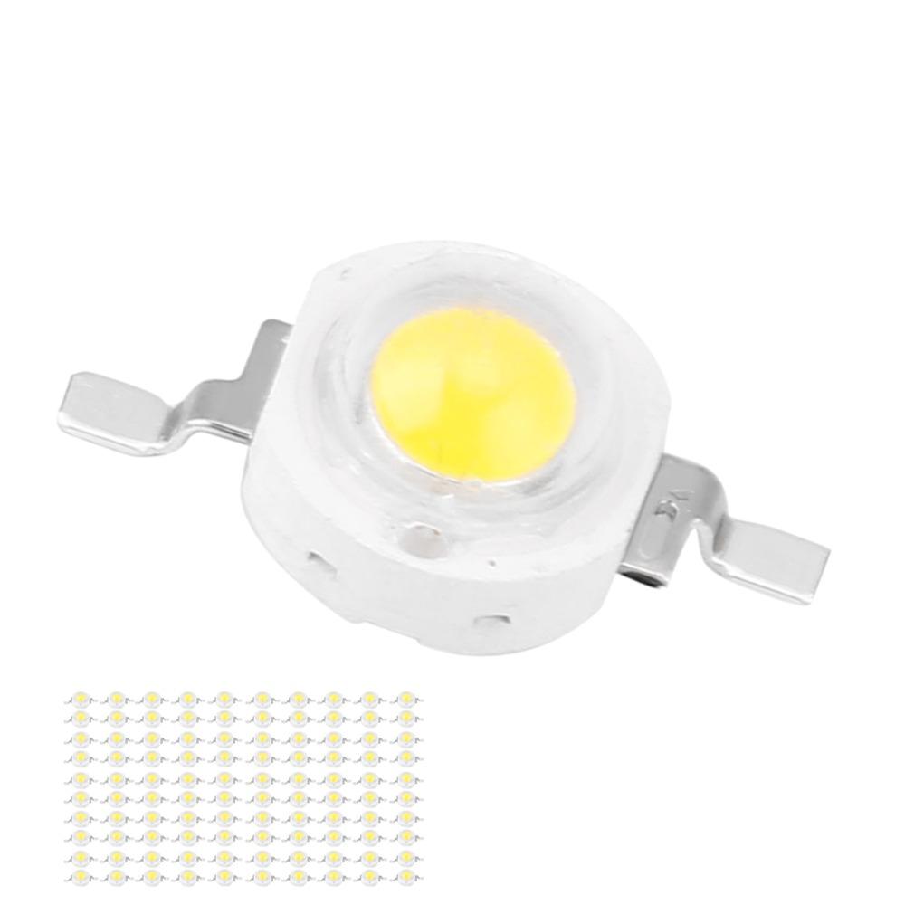100PCS 110LM/W High Power LED Beads 3W High Power DIY Lighting Fixtures  Spotlight Replacement