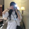 Summer Korean Version of the New Letter-printed Lower Clothes Missing Loose Harajuku Short-sleeved T-shirt Top Women's Ins