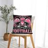 Im Oktober Tragen Wir Rosa Und Schauen Fußball Brustkrebs Kissenbezug Polyester Kissenhülle Dekor Kissenbezug Hülle Zuhause