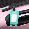 Etiqueta Identificadora Kawaii para Viagem de Negócios Mochila Bolsa de Mão Etiqueta de Bagagem de Silicone Mala de Viagem Tags de Nome ID com Alça