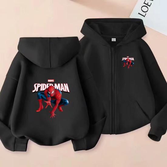 Kids Zipper Style Coat Fashion Animation Film Sweatshirt Clothing Boys Girl 3-12 Yrs Hoodie Long-Sleeved Casual Charming Clothes