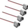 4Pcs Fuel Injector Connector Electrical Pigtail Plug Replacement for Vehicles