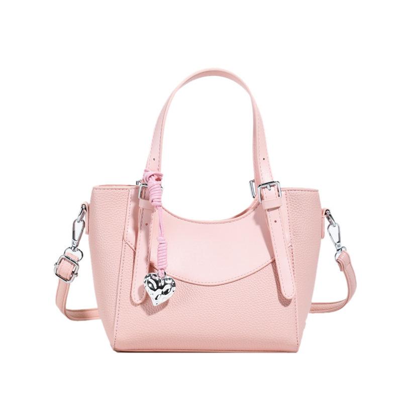 New Portable Bucket Bag Women's 2025 Summer Korean Edition Fashion Shoulder Bag Premium Commuter Oblique Span Bag