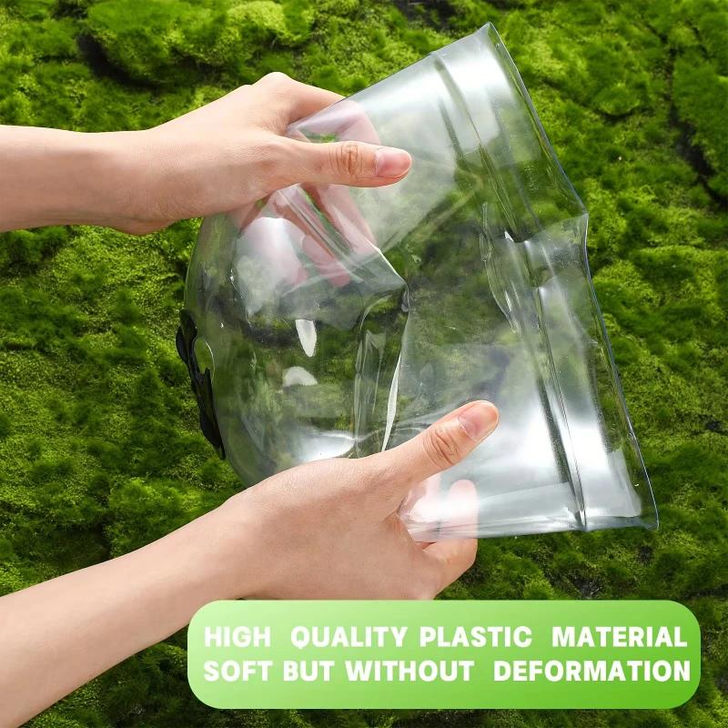 10pcs Adjustable Garden Cloches Bell Plant Protectors Reusable Humidity Domes for Plant Growth Protection