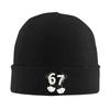 Unisex Adult Funny 6 7 Six Seven 67 Beanie Hats  Retro Knit Hat Winter Outdoor Sport Caps Design Thermal Elastic Bonnet Hats