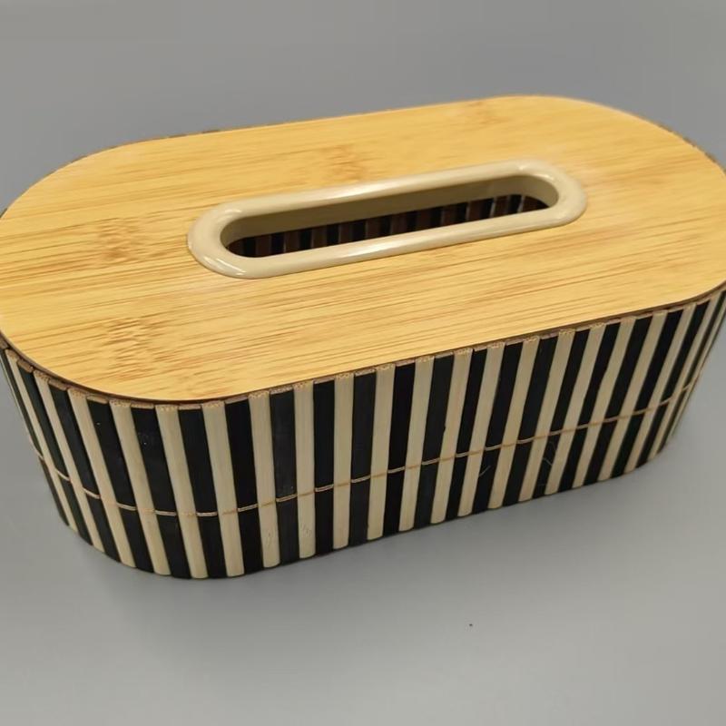 

1pc High End Light Luxury Multifunctional Paper Drawer Desktop Coffee Table Oval Tissue Box