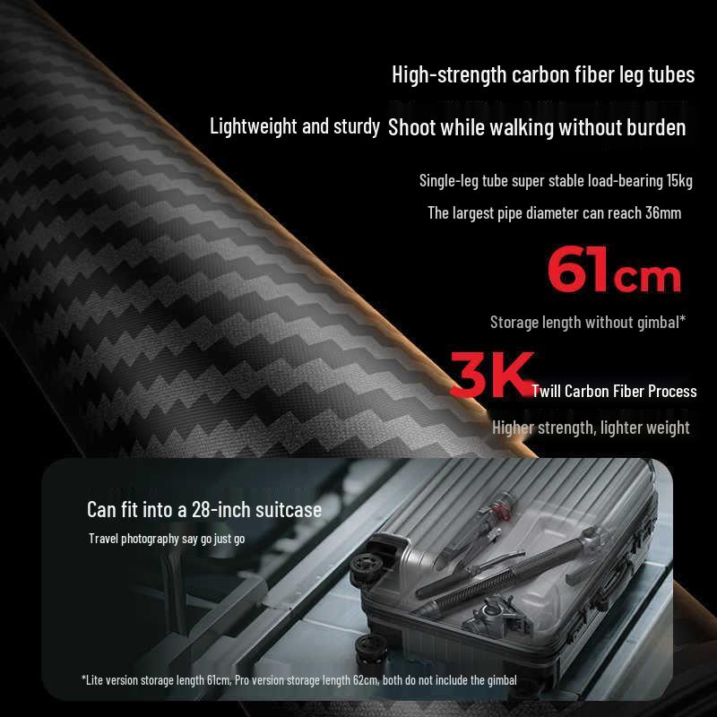 Smog Carbon Shadow Pro Carbon Fiber Monopod with Hydraulic Head and Quick Release System