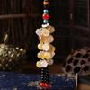 Chinese Agate Jade Bead Tassel Pendant Car Creative Lucky Gift Home Car Hanging Accessories Decor Auto Interior Men Women