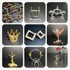 Wooden & Metal Mineral Crystal Ball Display Stand