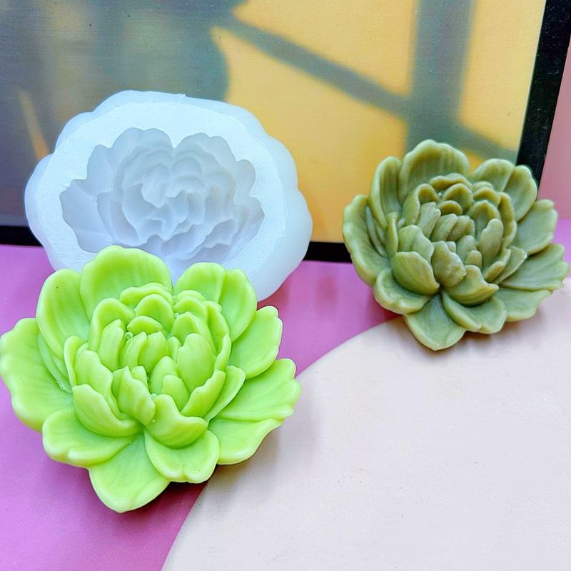 1Pcs Reusable Delicate Petal Design Home Decor Heart Flower Silicone Mold 3D Flowers For Candles Clay Gypsum And Soap Making
