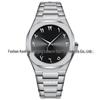 High-End Men's Quartz Watch with Large Dial and Steel Band, featuring Arabic Numerals.