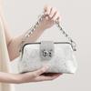 VENE HOLY Neue Luxusmode Nationaler Stil Bestickte Einzel-Schultertasche Umhängetasche Clip-Tasche