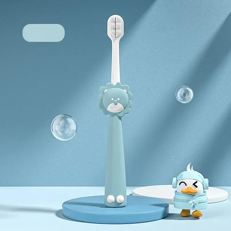 1pc Cartoon Lion Children Soft Toothbrush Oral Cleaning Household Dental Care Kids 2-6 Years Toothbrush Baby Care Accessories