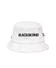 BLACKBLOND Vividi Trapped Smile Denim Bucket Hat (White)