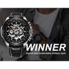 T-winner Men's Fashion Casual Hollow Mechanical Movement Automatic Mechanical Watch