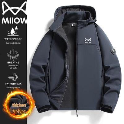 Maoren Herren Kapuzenjacke Locker Outdoor Sportjacke