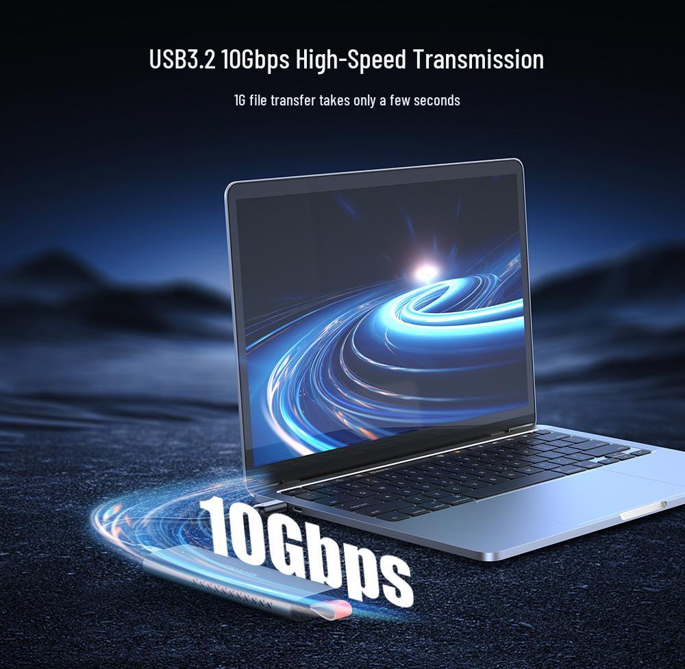 USB-C M.2 NVMe/NGFF Dual Protocol External SSD Enclosure
