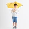 Estaa Kids Folding Umbrella with Transparent Window Umbrella Windproof for Children Boys Girls Plain Reflective Tape Reflective Finger Resistant Rib