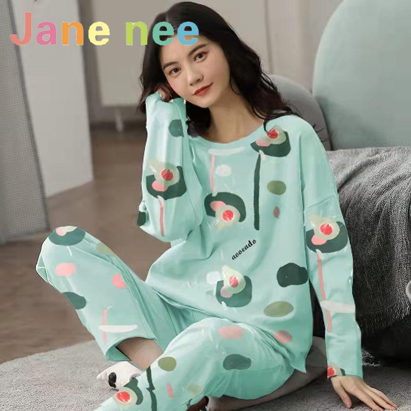 18 barev Nové zimní pyžamo, dámské, korejská verze, s dlouhým rukávem, domácí oblečení, volné, velká velikost, dvoudílný oblek, lze nosit venku