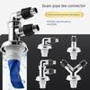 Washing Machine Drain Connector, Drainage Pipe, Sewer Anti-Odor Shut-Off Valve, Bathroom Anti-Overflow Three-Way Drain Connector
