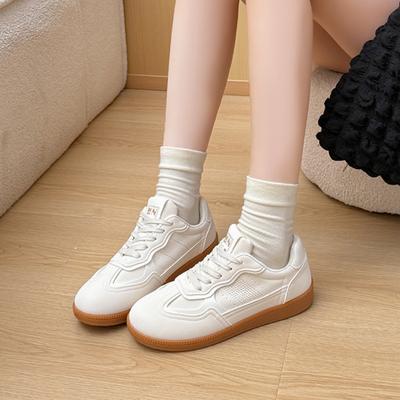Printemps Automne Chaussures Vulcanisées Confortables Mode Nouveau Bout Rond Semelle Épaisse Antidérapantes Chaussures de Sport Décontractées Pour Femmes