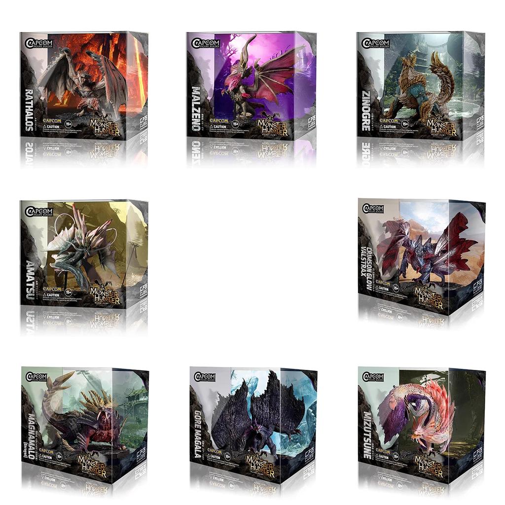 Monster Hunter CUBE Zinogre Amatsu Crimson Glow Valstrax Gore Magala MAGNAMALO Mizutsune Monster Dragon Figure Model Toys