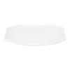 NARUMI WAKU WHITE Plate, 23cm, White, Simple and Stylish, Lunch Plate, Single Plate, Octagonal Plate, Microwaveable, Dishwasher Safe, 52100-5867