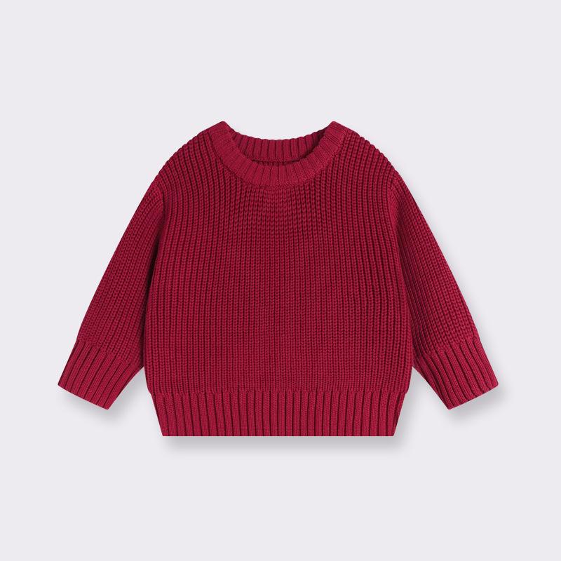 0-7T Bambino Bambina Neonato Maglione Neonato Pullover Lavorato a Maglia Top Casual Base Abbigliamento in Maglia