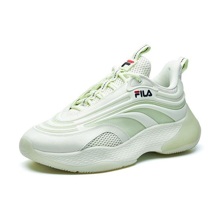 Fila Fusion Ray 2 Fabric Synthetic Leather TPU Luminous Shock Absorbing Wear Resistant Breathable Increased Height Low Top Dad Shoes T12M125201FLC