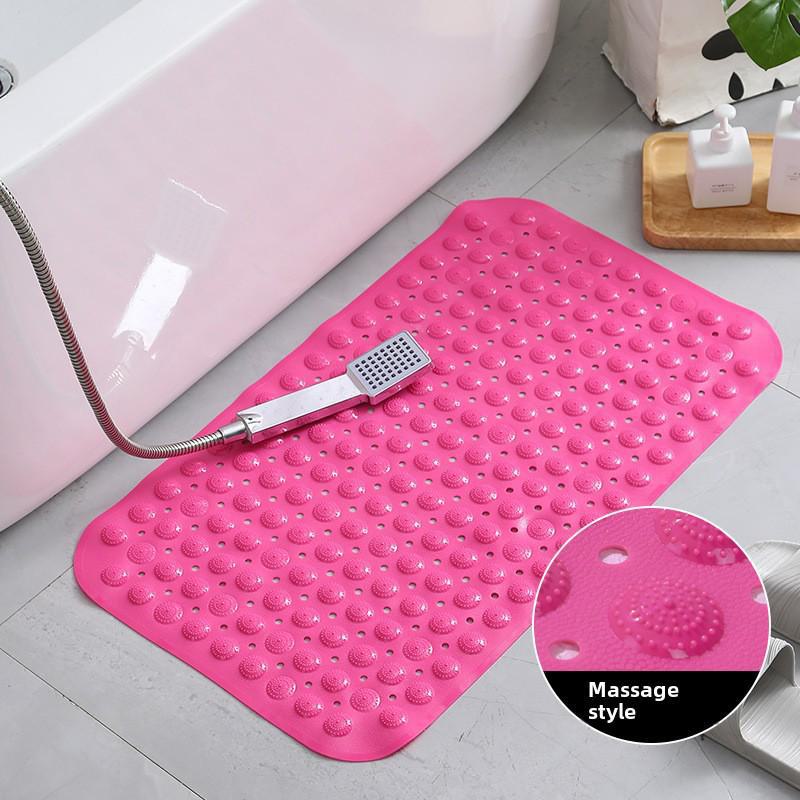 Alfombrilla de baño de PVC antideslizante con ventosas: alfombrilla para el hogar, el baño, la bañera, el inodoro y el masaje