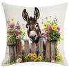 Spring Farm Animal Cow Rabbit Dog Pillowcase Home Decoration Balcony Cushion Decoration Pastoral