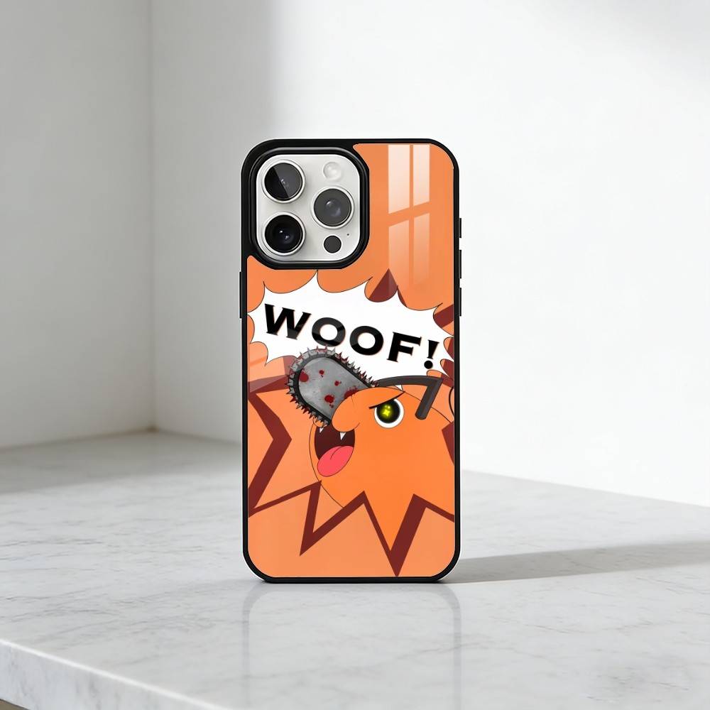 Anime P-Pochita Phone Case For iPhone17,16,15,14,13 Plus,Pro Max Magnetic For Magsafe Wireless Charging iPhone13PRO