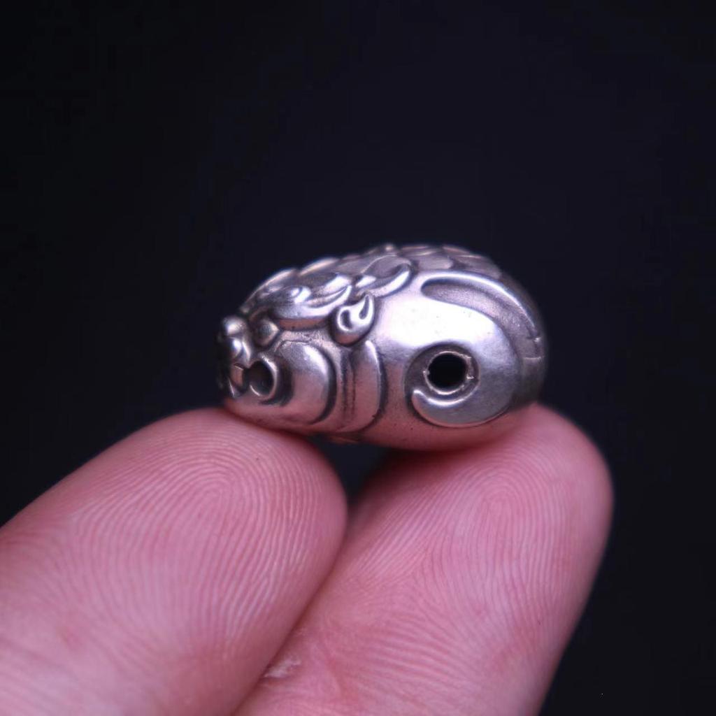 Pixiu Qilin Dragon Head Tibetan Bodhi Bead Bracelet - 108 Bead Cultural DIY Accessory
