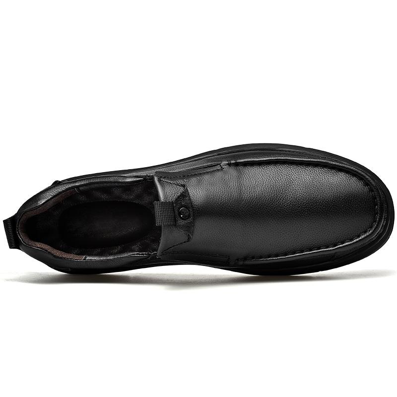Męskie buty codzienne z prawdziwej skóry, buty biznesowe, mokasyny