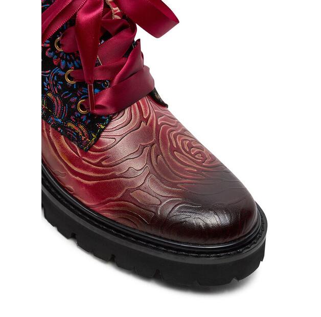 Laura Vita Kouleo 47 Burgundy Ankle Boots