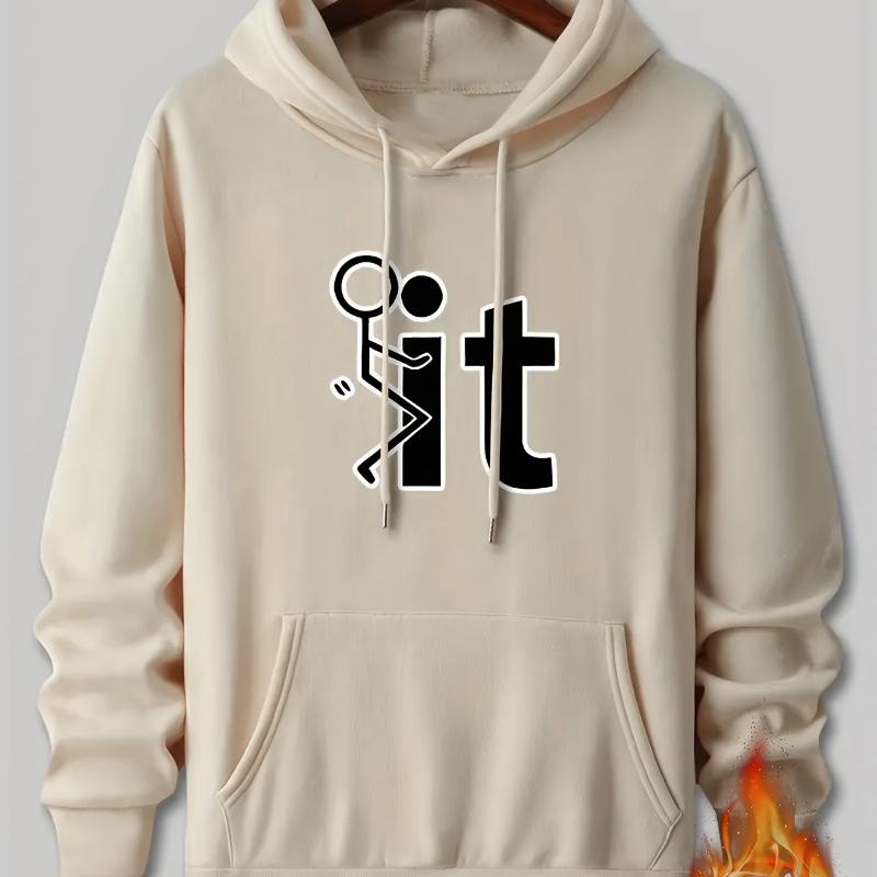 

Thermal Fleece Lined Hood, Men s Hooded Sweatshirt, Perfect for Winter Hikes XXL чорний