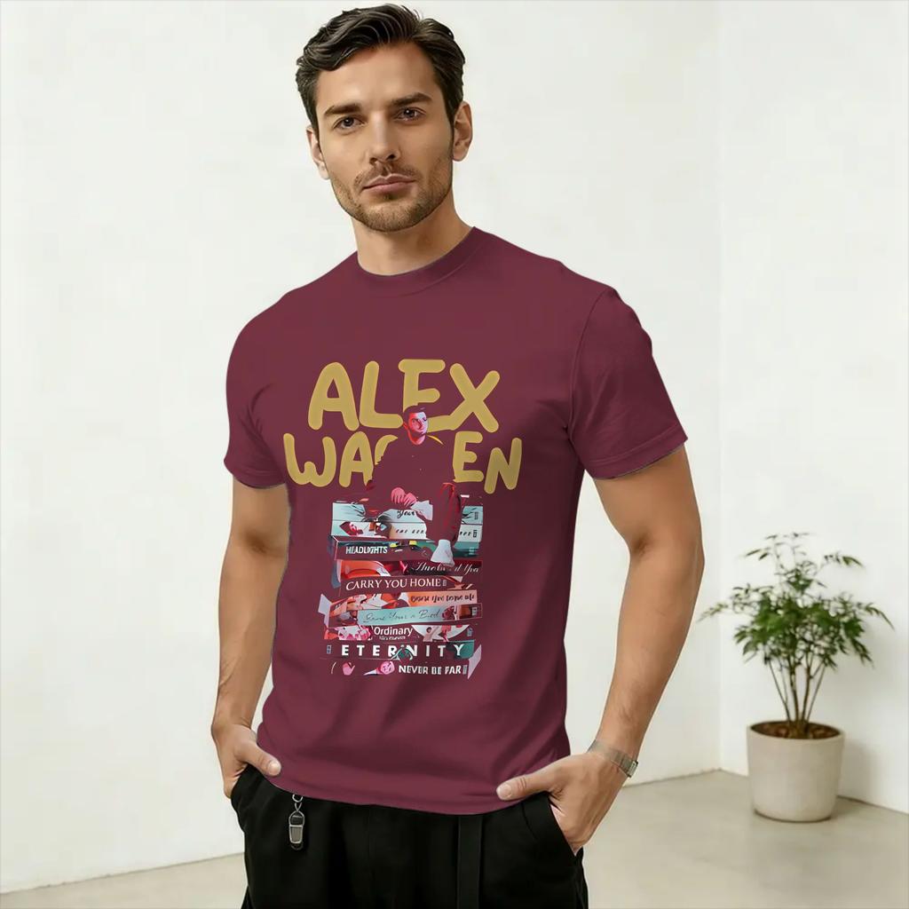 Alex Warren Finding Friday on the Road Tour 2026 T Shirt Unisex Cotton Novelty TShirts Round Neck Tee Shirt Short Sleeve Printing