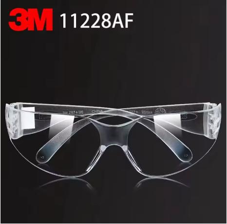 3m 11228af Anti-Fog Goggles Genuine Security 3m Protective Glasses Wind Dust Economic Section Transparent Safety Glasses