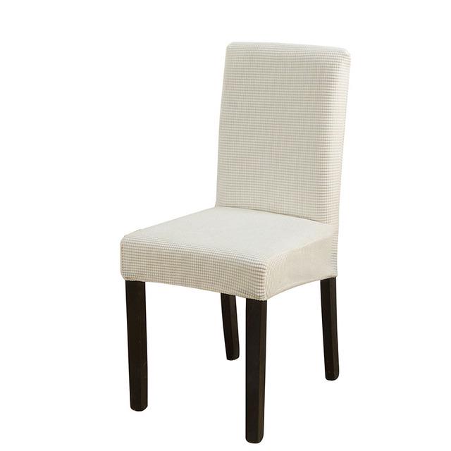 Elastic One-Piece Chair Cover for Home and Hotel Dining Chairs