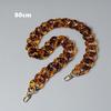 New Fashion Woman Handbag Accessory Chain Amber Leopard Acrylic Resin Chain Luxury Strap Women Clutch Shoulder Purse Chain