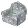 Chaise pour tout-petit Lumineuse dans le noir Peluche Chaise pour bébé Meubles de salle de jeux Gris