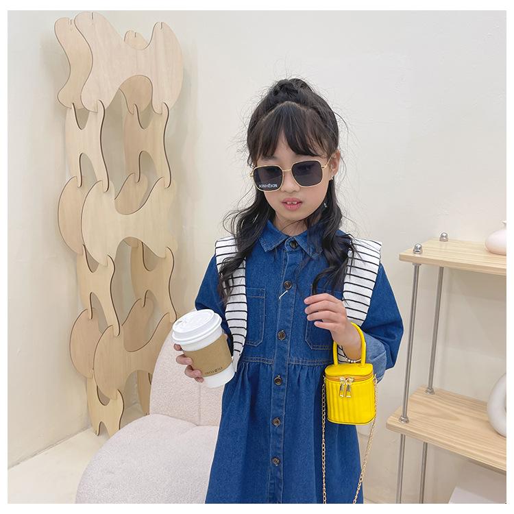 

Candy Color Baby Girls Bucket Shoulder Bag Cute Children S Coin Purse Handbags Pu Leather Princess Chain Small Crossbody Bags