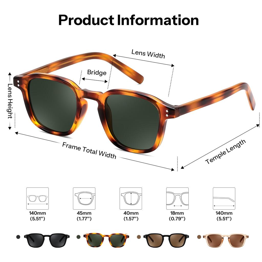 Sunglasses for Women UV400 PC Wellington Unisex [FEISEDY] & Men, Protection, Glasses, Style, Stylish, Lightweight, Non-Prescription, Non-Polarized,