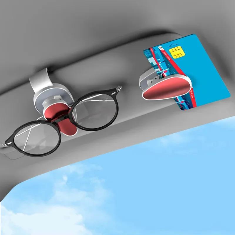 1pcs Car Glasses Clip, Car Sun Visor Storage Clip, Glasses Holder, Car Interior Sunglasses Clip, Multifunctional Clip Parts