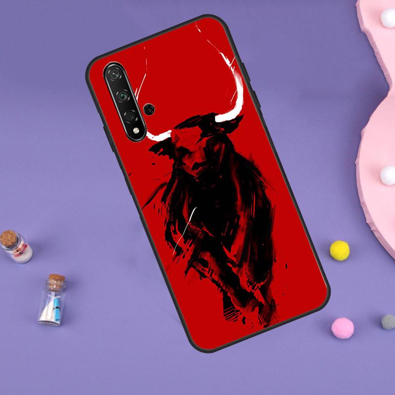Bullfight Bull Fighter Case For Huawei P30 P20 P40 Lite Nova 5T 11i 8i 3i 9 10 SE 11 Pro Y90 Y70 Y61 Y60 Y91 Cover