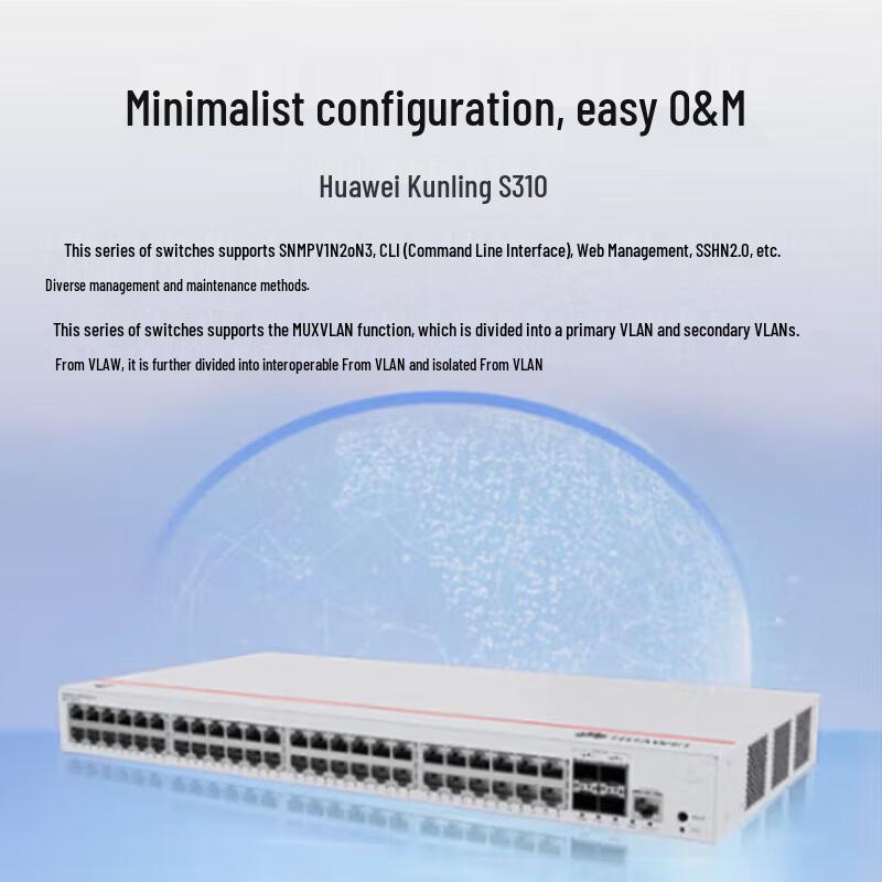 Huawei S310-48P4X Fully Managed Layer 3 PoE Switch